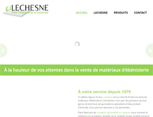 Tablet Screenshot of lechesne.com